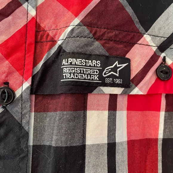 Men’s casual plaid Alpinestar button down shirt - Picture 2 of 4